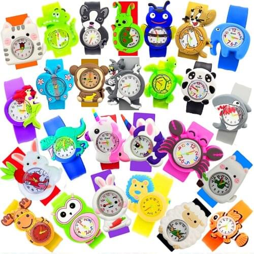 32 Patterns Baby Toys Party Gift Children Watch Girls Students Clock Kids Boys Watches Electronic Kid 1-10 Years Old Child Watch