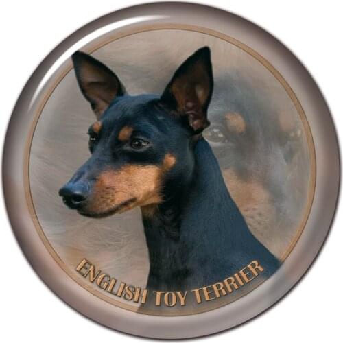 B0858# 13CM/17CM Self-Adhesive Decal English Toy Terrier Dog Car Sticker Decors on Bumper Rear Window Laptop