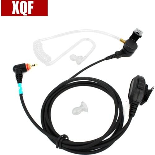XQF MIC Speaker PTT Earpiece Headset Covert Acoustic Tube for Motorola Radio SL7550 SL4000 SL1K MotoTRBO Walkie Talkie