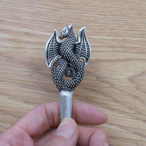 Gothic Punk Dragon Hair Sticks Zinc Alloy Metal Hairpin Animal Jewelry