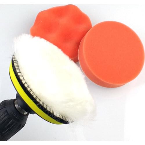 Sponge Buffer Pad Polishing Cleaning Waxing All In One Kit For Car Furniture Glass
