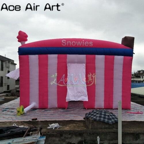 Custom inflatable candy floss booth,inflatable concession booth model for selling candies in Parks