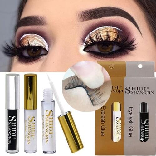 False Eyelash Glue Waterproof False Eyelash Extension Long Lasting Quick-drying Eyelash Glue 5ml White Glue Black Glue Eyelid