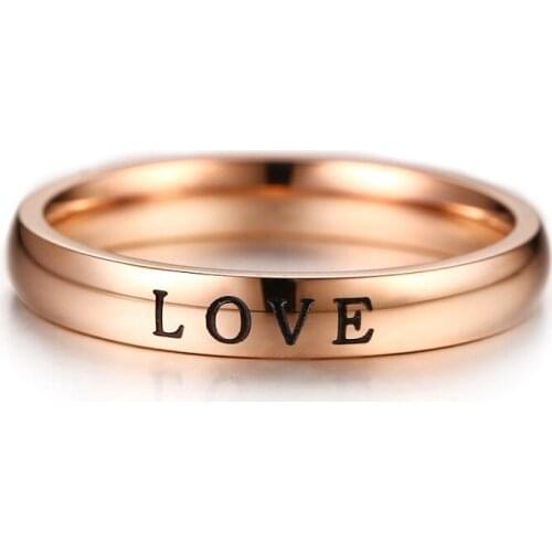 Fashion Rose Gold Silver Color 3mm Rings For Women Charm Lovers Rings Party Wedding Engagement Men Ring Jewelry Size 6 7 8