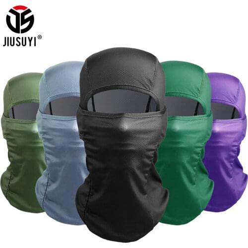 Summer Face Scarves Shield Neck Cover Full Mask Scarf Head Balaclava Hood Ski Tactical Helmet Black Army Green Hat Men Women Cap