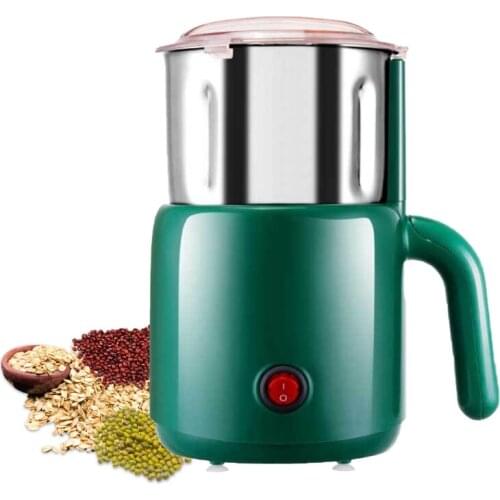 Electric Spice Grinder Herbs Grinder w/ Stainless Steel Blade One-Touch Control Coffee Bean Grinder EU Plug for Nuts