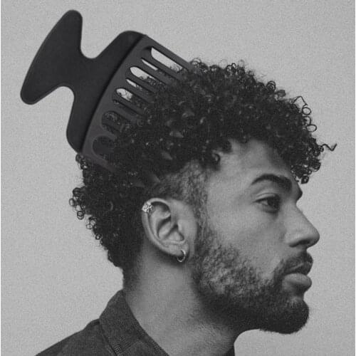 Mens Oil Hair Texture Comb Comfortable Hand Thick Durable Comb Body Rounded Wide Tooth Comb Sealed Bag