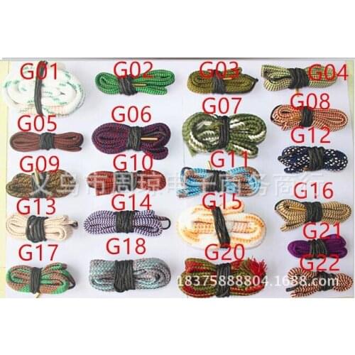 100pcs/lot Hunting Gun Cleaner .22 Cal.223 Cal.38 Cal& 5.56mm,7.62mm,12GA Rifle Cleaning Kit Tool Rifle Barrel Calibre Rope