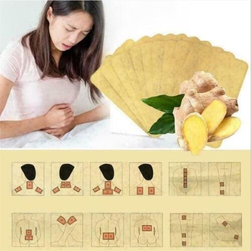 20Pcs Ginger Detox Patch Slimming Body Neck Knee Pad Pain Relief Remove Toxin Foot Help Sleep Adhesive Pads Foot Sticker