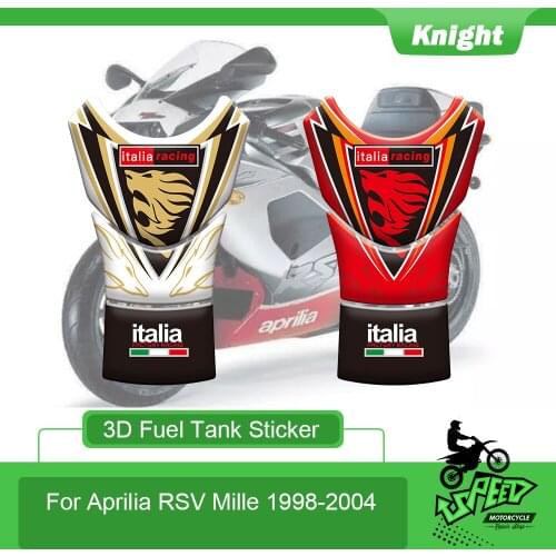 Suitable for Aprilia RSV Mille 1998-2004 RSV Mille motorcycle 3D fuel tank cap pad protection pad fish bone sticker