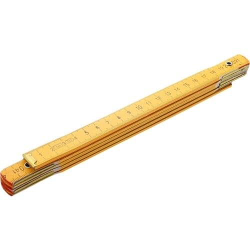 Portable Carpenter Wooden Folding Ruler 100cm/39inch
