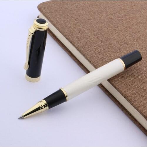 Jinhao 500 White with Black 0.5MM Rollerball Pen