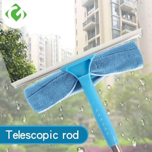 Home Window Wiper Glass Cleaner Brush Tool Brush for Washing Windows Glass Brush Cleaning Tool Telescopic High-rise Cleaning GY