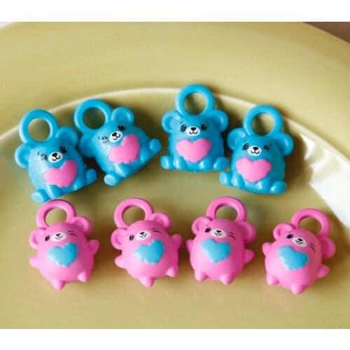 Super cute doll pendant resin earrings earrings making materials DIY jewelry accessories