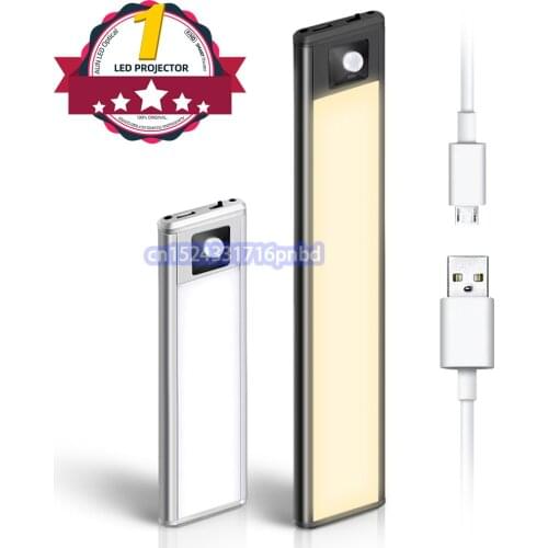 Bigger BGCDD5 Motion Sensor Hanging Wireless Wall Lamps LED Lamp For Home Cabinet Study Reading Best USB Night Light for Bedroom