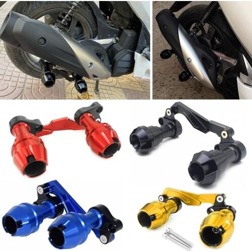 Universal Motorcycle Crash Anti falling protector silencer Rear Wheel Slider For Yamaha Nmax155 xmax300 forza NVX155 pcx150 125