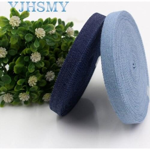 YJHSMY I-19427-1122,3/8''(10mm),5yards jumper denim series fabric,tape crafts bow cap accessories and DIY Handmade decorations