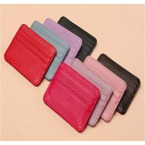 Genuine Leather Womens wallet 2022 Women short Purse Clutches MINI Money Wallets Handy Passport wallet for Cell Phone Card