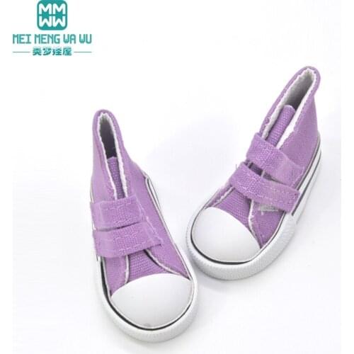 7.5cm fashion canvas Magic stickers sneakers Shoes dolls for 1/4 1/3 BJD Doll &16 Inch