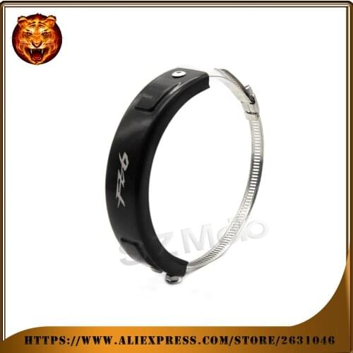 For YAMAHA FZ6 FZ6R Motorcycle Accessories Silencer Round Oval Exhaust Protector Protect Can Cover Circle diameter 100mm-140mm