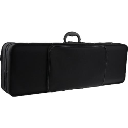 Portable Oxford Fabric 4/4 Size Black Violin Fiddle Storage Case Box Gig Bag Violin Fiddle Accessory for Violinist