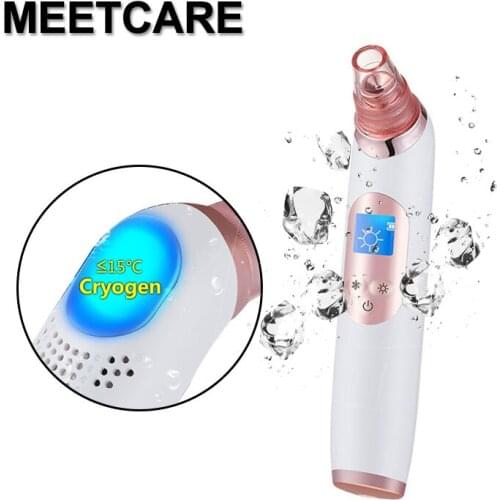 Electric Face Clean Blackhead Remover Machine Add Ice Cool Head Skin Care Pore Vacuum Suction Acne Pimple Removal Hoursehold New