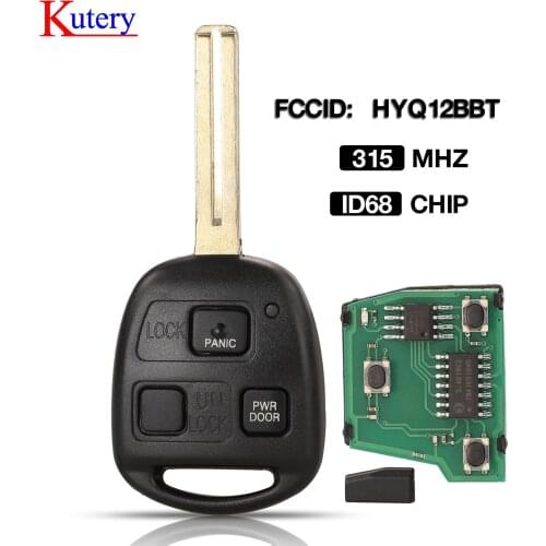 Kutery 5pcs Remote Car Key Fob 314.5/315MHz for Lexus RX330 RX350 RX400h RX450h Toyota FJ Cruiser FCC ID: HYQ12BBT id68