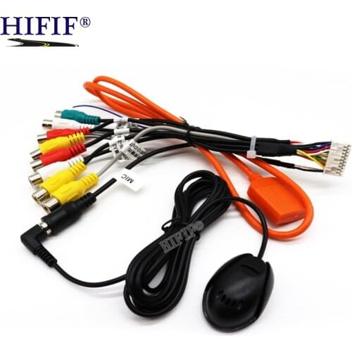The RCA cable ,GPS cable , Rear camera cable, 4pin&6pin USB cable , camera cable for android radio