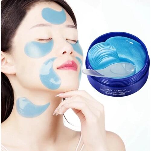 60pcs Collagen Eye Patches Mask Lady Natural Moisturizing Gel Eye Patches Remove Dark Circles Anti Age Bag Eye Wrinkle Skin Care