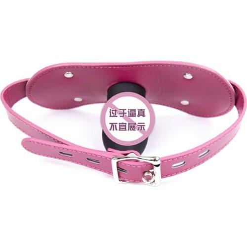 Leather Fun Mouth Ball Gag Adjustable Dildo Silicone Sex Toy For Women Toys Plug Mouth Mouth Plug