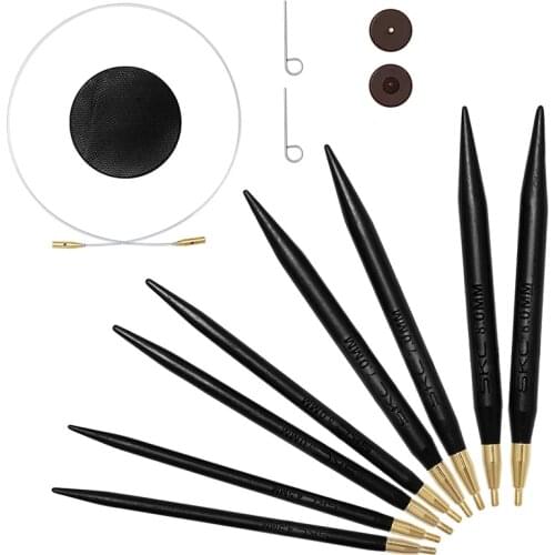 MIUSIE Sandalwood Circular Knitting Needles Crochet Weaving Pins Needlework Tools Wool Cotton Yarn DIY Knit Accessories Hot Sale