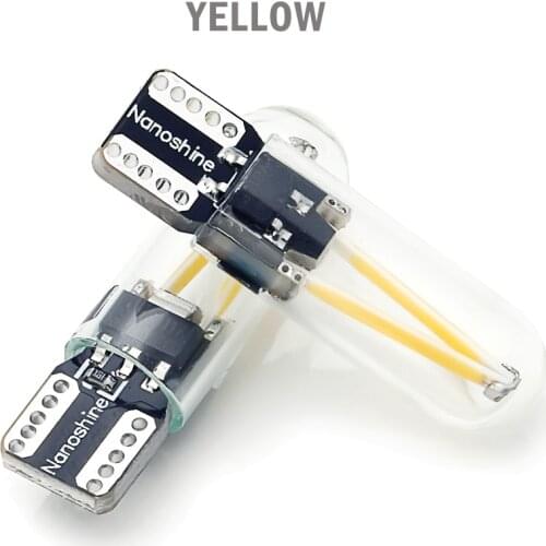 2x LED T10 W5w Motorcylce Light Double Filaments Car Motor Scooter Plate Instrument Lamp Park Clearance License Bulb DC 12V Blue