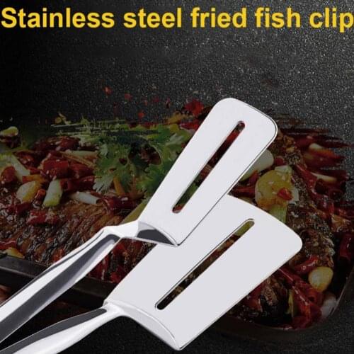 Frying Spatula Steel Multifunctional Food Fish Shovel Kitchen Clip Steak Spatula Tongs Stove Appliances Cookware