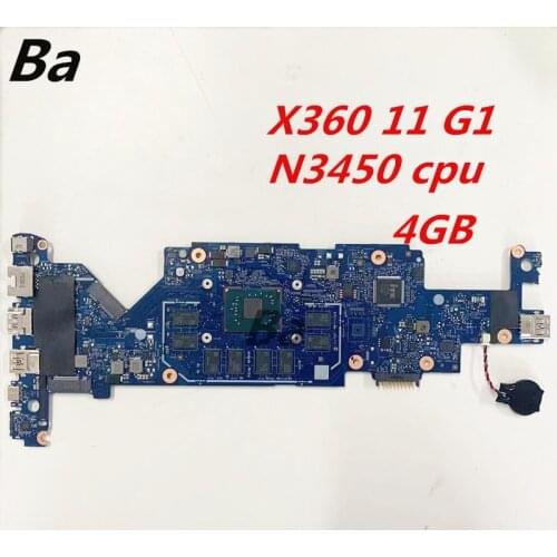 For HP X360 11 G1 Notebook Motherboard N3450 CPU Integrated Graphics 4GB completed a full test