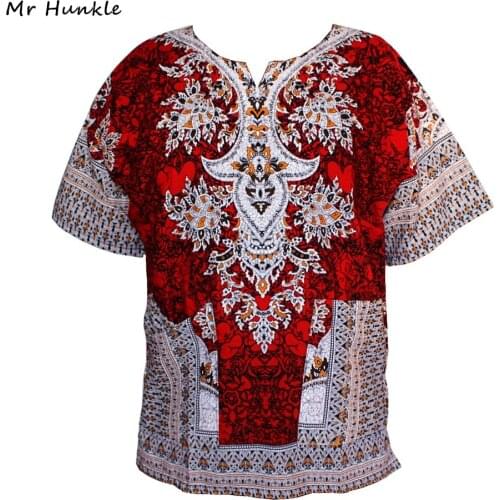 Mr Hunkle Dashiki Top Women Vintage T-shirt Traditional African Print Short Sleeve Robe Femme Loose T-shirt For Unisex Hipster