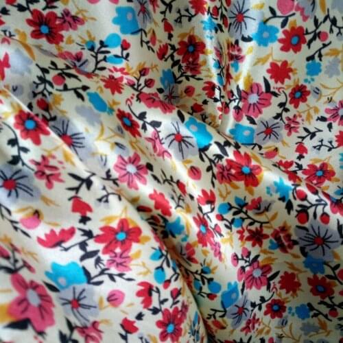 Soft Satin Printed Material Tissue Craft Silky Scarf Ribbon Fabric Decoration Material