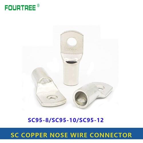 Bare Terminals Tinned Copper Lug Ring Seal Wire Connectors Cable Crimped/Soldered Assorted Kit SC95-8/10