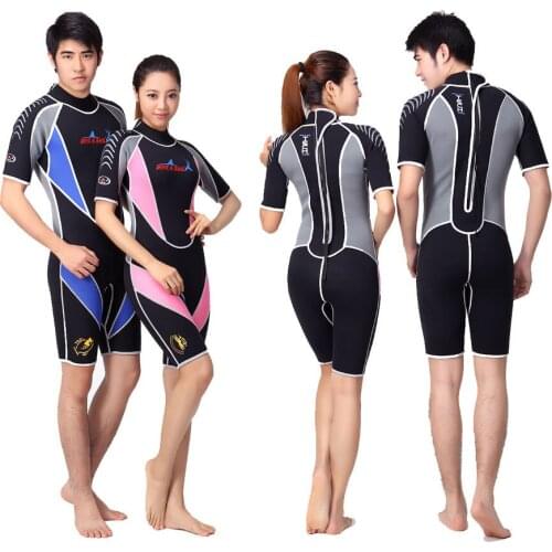 3mm Dive & Sail neoprene shorty mens or womens wetsuit for diving swimming surfing snorkeling boating kitesurfing waterskiing