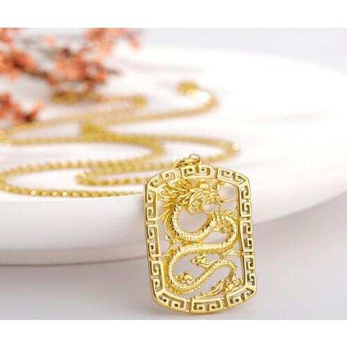 Necklaces For Women Dragon Pendant Necklace Stainless Steel Silver Color Vintage Jewelry Cool Man Chain On The Neck Choker