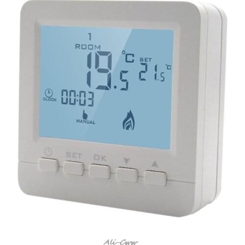 Gas Boiler Heating Temperature Controller Programmable Thermostat Wall Mounted