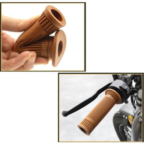 2pcs Motorcycle Rubber Handlebar Cover 22mm Rubber Handlebar Hand Grip Bar End For Motorcycle Bike Cafe Racer Car Styling