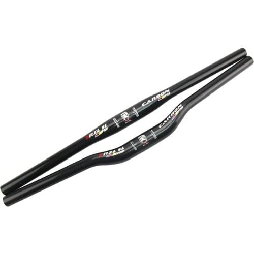 RXL SL Bicycle Handlebar Horizontal Handlebars One-shaped Handlebars 701-800mm 2017 3K Glossy Flat Riser Carbon Handlebar MTB