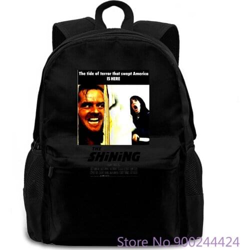 THE SHINING MOVIE POSTER - STANLEY KUBRICK JACK NICHOLSON - () Male Low Price Steampunk women men backpack laptop travel
