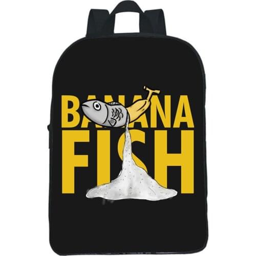 Banana Fish Bagpack Kindergarten Backpack Boy Girl School Bag Anime Kawaii Bookbag Children Bag Cartoon Small Rucksack Mochilas