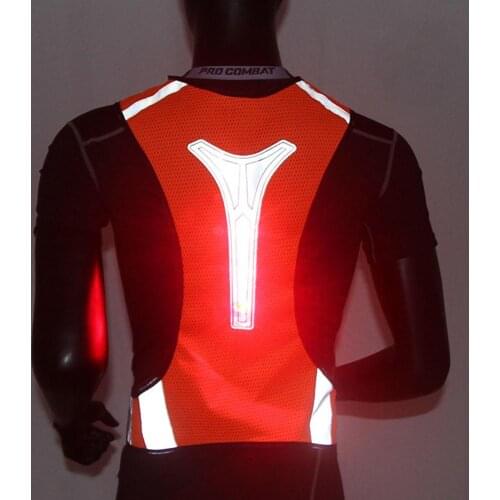 Reflective Vest Sports Running Lighting Vest Safety Reflective Warning Vests Cycling Reflective Belt Riding Elastic V-shaped