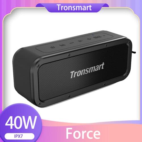 Tronsmart Element Force SoundPulse™ Portable Bluetooth Speaker with IPX7 Waterproof, 40W Max Output, 15H Playtime