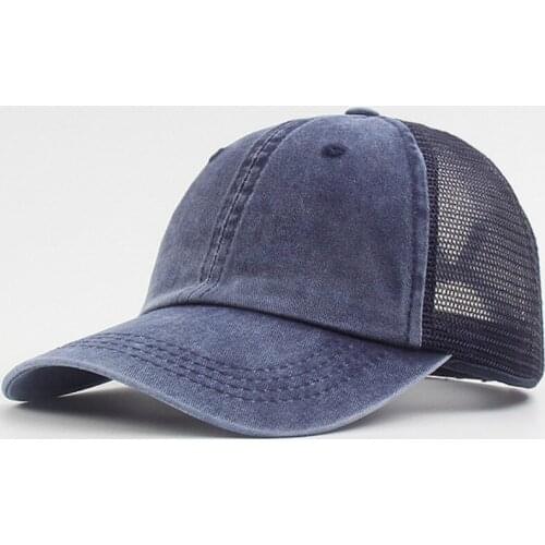 Cowboy Baseball Cap Summer Breathable Net Blank Truck Cap MenS Women Snapback Hats Adjustable Outdoor Sun Hat Dad Hat