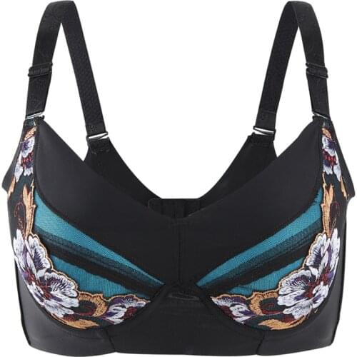 Womens Full coverage Underwired Lightly Lined lace bra Plus Size Minimizer bra 34 36 38 40 42 44 46 48 B C D E F G H