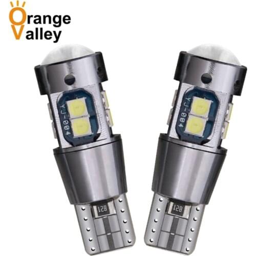 100PCS T10 W5W Super Bright 10 SMD 3030 LED Car Interior Reading Dome Light Marker Lamp 168 194 LED Auto Wedge Parking Bulbs