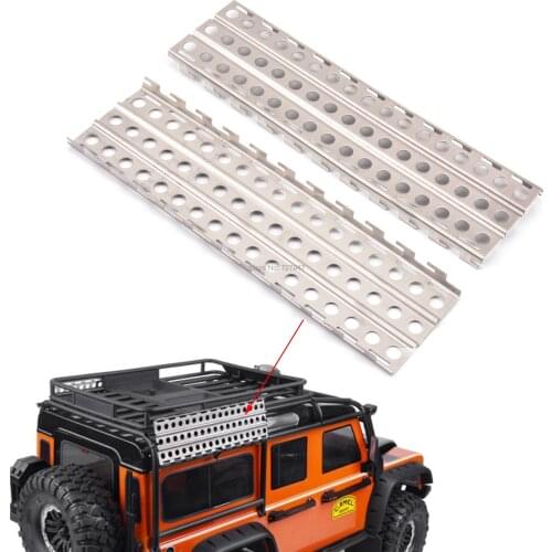 2PCS Metal Anti Anti-skid Self-help Board Splice Expand for 1:10 1/10 RC Crawler Car TRX4 RC4WD D90 Axial SCX10 90046 CC01 VS4
